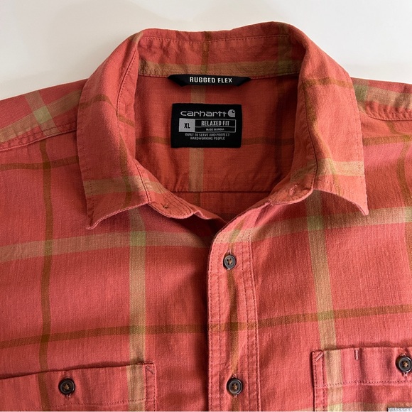 Rugged Flex Relaxed Fit
Light Weight Short Sleeve Plaid Shirt
Carhartt Sz XL - Picture 7 of 10